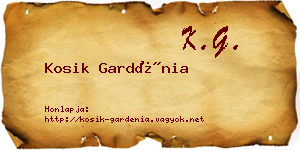 Kosik Gardénia névjegykártya